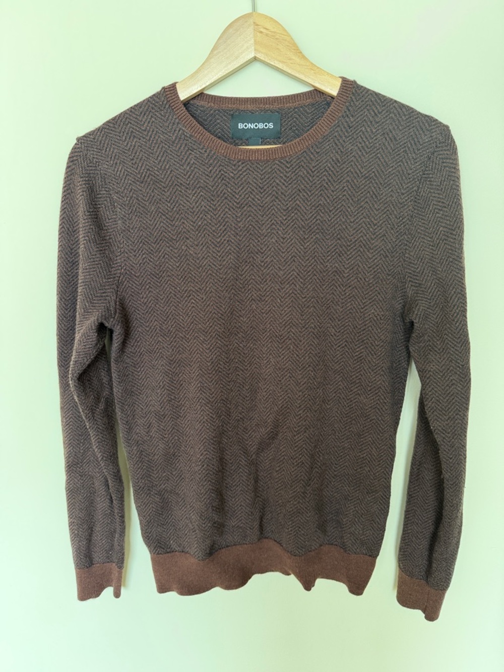 Bonobos Men's Chocolate Brown Crewneck Sweater